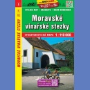 171 Morawskie Szlaki Winne (Moravské vinařské stezky). Mapa rowerowa 1:110 000.