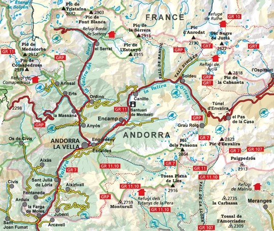 Andora Andorra Mapa Turystyczna 1 40 000 Przewodnik MAPY