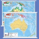Australia. Mapa ścienna fizyczna i polityczna 1:6 000 000.