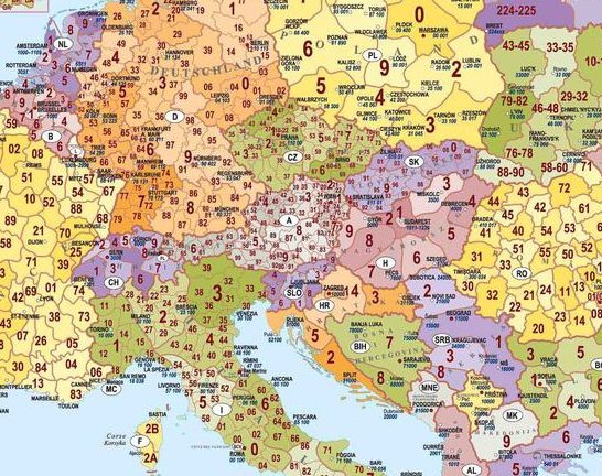 Europa Mapa Kodowa Podk Adka Na Biurko I Pod Mysz Mapy