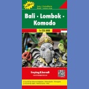Indonezja: Bali, Lombok, Komodo. Mapa samochodowa 1:125 000.