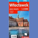 Płock, Włocławek. +2. Plany miast 1:15 000/1:18 000. city