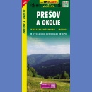 1112 Preszów i okolice (Prešov a okolie). Mapa turystyczna 1:50 000