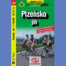 132 Okolice Pilzna południe (Plzeňsko jih). Mapa rowerowa 1:60 000.