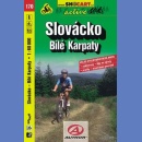 170 Slovacko, Białe Karpaty (Slovácko, Bílé Karpaty). Mapa rowerowa 1:60 000.