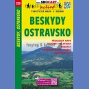223 Beskydy, Ostravsko. Mapa turystyczna 1:100 000.