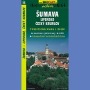 36 Szumawa (Šumava, Lipensko, Český Krumlov). Mapa turystyczna 1:50 000.