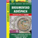 425 Broumowsko, Adrszpach, Góry Stołowe (Broumovsko. Adršpach). Mapa turystyczna 1:40 000.