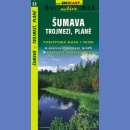 35 Szumawa (Šumava, Trojmezí, Pláně). Mapa turystyczna 1:50 000.