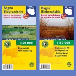 Zestaw: Bagna Biebrzańskie. 2 mapy turystyczne 1:50 000 laminowane