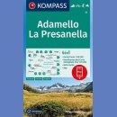 Adamello, La Presanella. Mapa turystyczna laminowana 1:50 000.