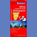Afryka Centralna i Południowa. Madagaskar. Mapa drogowa 1:4 000 000