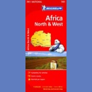 Afryka pn. i zach. Mapa drogowa 1:4 000 000