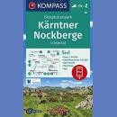 Alpy Gurktalskie (Biosphärenpark Kärntner Nockberge, Liesertal). Mapa turystyczna 1:50 000.