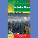 Alpy Julijskie (Julische Alpen).<BR>Mapa turystyczna 1:50 000