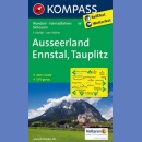 Ausseerland, Ennstal, Tauplitz. Mapa turystyczna 1:50 000 laminowana.