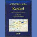 Azja Centralna: Karakol. Mapa topograficzna 1:500 000