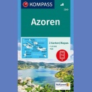 Azory (Azoren). Zestaw 2 map turystycznych 1:50 000.
