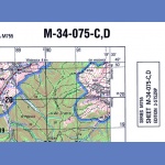 Bielsko-Biała M-34-075-C,D. Mapa topograficzna 1:50 000 Układ UTM