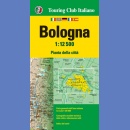 Bolonia (Bologne). Plan miasta 1:12 500.