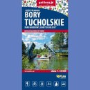 Bory Tucholskie - część północna. Mapa turystyczna 1:50 000