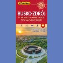 Busko Zdrój i okolice. Mapa turystyczna 1:75 000, Plan 1:10 000.