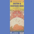 Butan (Bhutan). Mapa 1:350 000. Północne Indie. Mapa 1:1 300 000.