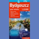 Bydgoszcz + 5. Plan miasta 1:23 000 city foliowana