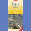 Chiny Północno-Wschodnie (China: North East). Mapa samochodowa 1:1 750 000. 