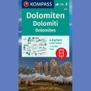 Dolomity (Dolomiten). Zestaw 4 map turystycznych 1:35 000.