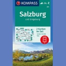 Dookoła Salzburga (Rund um Salzburg). Zestaw 2 map turystycznych 1:50 000