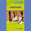 Droga do Santiago (Camino de Santiago): St-Jean-Pied-de-Port - Santiago de Compostela. Atlas 1:150 000.