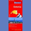 Estonia. Mapa samochodowa 1:350 000