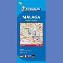 Malaga. Plan miasta 1:10 000. 