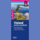 Finlandia, Północna Skandynawia. Mapa turystyczna 1:875 000.