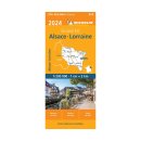 Francja: Alzacja, Lotaryngia (Alsace, Lorraine). Mapa samochodowa 1:200 000