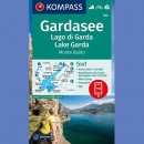 Gardasee - Lago di Garda. Monte Baldo (Jez. Garda). Mapa turystyczna 1:50 000 wodoodporna.
