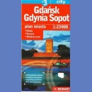 Gdańsk. Gdynia. Sopot +3. Plany miast 1:26 000