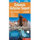 Gdańsk. Gdynia. Sopot +3. Plany miast 1:26 000. Plastik