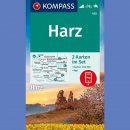 Góry Harzu (Harz). Zestaw 2 map turystycznych 1:50 000.