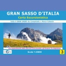 Gran Sasso D'Italia. Mapa turystyczna 1:25 000