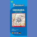 Grenada (Granada). Plan miasta 1:8 500. 
