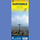 Gwatemala (Guatelmala). Mapa drogowa 1:470 000 wodoodporna.
