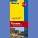 Hamburg. Plan extra 1:22 500/1:39 000.