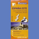 Hiszpania Wschodnia: Espana Este. Mapa samochodowa 1:400 000.