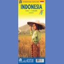 Indonezja, Dżakarta (Indonesia, Jakarta). Mapa turystyczna 1:2 400 000/1:21 000 wodoodporna.