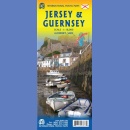 Jersey & Guernsey. Mapa 1:18 000 wodoodporna