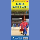 Korea Północna, Korea Południowa. Mapa samochodowo-turystyczna 1:550 000/1:830 000.