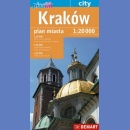 Kraków. Plan miasta 1:18 000. Plastik