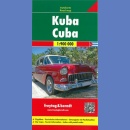Kuba (Cuba). Mapa 1:900 000.